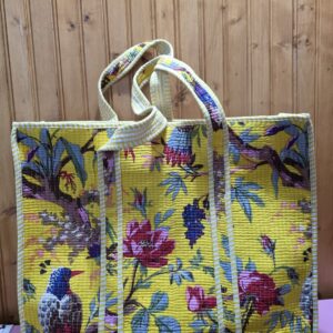Quilted Cotton Tote Bag – Washable & Spacious