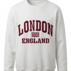 Heritage London Collegiate Embroidered Heavyweight Premium Fleece Jumper in Signature Matte Tones